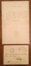 Lettera autografa napoleone usato  Milano