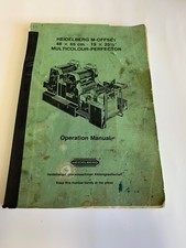Manual de operação Heidelberg M-Offset  comprar usado  Enviando para Brazil