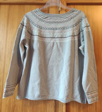 Pullover norwegermuster grau gebraucht kaufen  Effeltrich