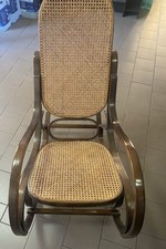 Sedia dondolo legno usato  Roma