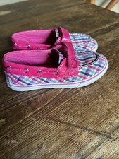 Sapatos de barco femininos SPERRY xadrez rosa tamanho 12, usado comprar usado  Enviando para Brazil