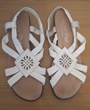 Women white sandals for sale  BURNLEY