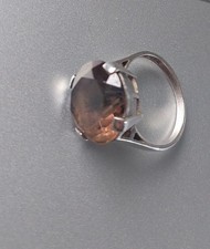 Silver ring smokey for sale  ISLE OF LEWIS