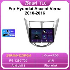 Rádio de carro multimídia reprodutor de vídeo GPS para Hyundai Solaris Accent Verna Android comprar usado  Enviando para Brazil