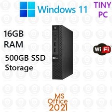 Dell Optiplex 3020M Tiny Desktop i5-4590T 500GB SSD 16GB RAM Win 11 Office21 comprar usado  Enviando para Brazil
