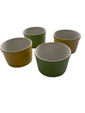 Conjunto de 4 tigelas de sobremesa Custard Cups Ramekins Portugal por cima e por trás vintage comprar usado  Enviando para Brazil