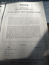 Pexto instructions parts for sale  Chouteau