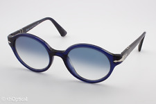 Óculos de sol Persol 3098-S 181/3F unissex redondo anti-reflexo graduado azul 50mm, usado comprar usado  Enviando para Brazil