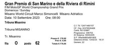 Biglietti motogp moto usato  Pomarico