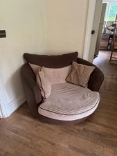 Brown fabric faux for sale  GUILDFORD