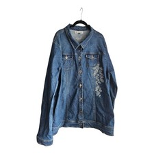 Montana Co. Mujer 3X Chaqueta Vaquera Bordada Floral Frontal Solapa Pecho... segunda mano  Embacar hacia Mexico