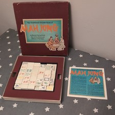 Vintage wooden mah for sale  BURY ST. EDMUNDS