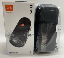 Alto-falante Bluetooth portátil JBL Flip 5 preto à prova d'água preto com estojo rígido comprar usado  Enviando para Brazil