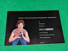 Folleto vintage de proyectores de diapositivas y accesorios BELL & HOWELL. Mayo de 1960 segunda mano  Embacar hacia Mexico