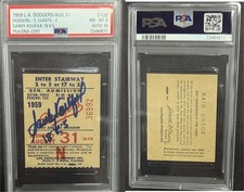 Sandy koufax signed for sale  Van Nuys