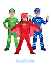 SN-G1-2 Meninos Meninas Crianças Super-herói PJ Máscaras Fantasia Capa Máscara Coruja Menino Gato comprar usado  Enviando para Brazil