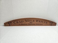 Wooden carved irish for sale  Hilltown