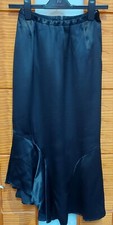 Black satin skirt for sale  LUDLOW
