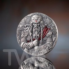 Usado, Moeda de prata King Cnut the Great The Way to Valhalla 2 oz CFA Camarões 2025 comprar usado  Enviando para Brazil