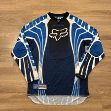 Camiseta masculina vintage Fox Racing azul tamanho P pequena Moto X Motor Cross MX comprar usado  Enviando para Brazil