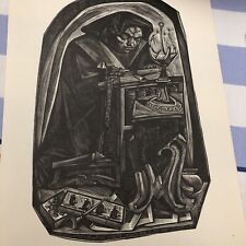 Xilografia tranquillo marangon usato  Osimo