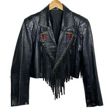 Crop blouson cuir d'occasion  Montpellier-