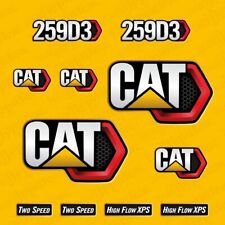 Conjunto de adesivos de reposição para minicarregadeira Caterpillar CAT 259D3 substituição comprar usado  Enviando para Brazil