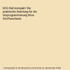 Hcg diät kompakt gebraucht kaufen  Trebbin