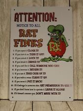 Rat fink rules for sale  Hilton Head Island