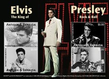 Usado, Antigua 2021 - Música de Elvis Presley - Folha de 4 selos - Scott #3627 - MNH comprar usado  Enviando para Brazil