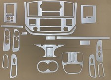 2006-2008 Dodge Ram 2 Dr Dash 25 peças kit de acabamento de vinil flexível em alumínio escovado comprar usado  Enviando para Brazil
