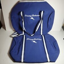 Lote de 2 bolsas de viagem Tommy Bahama azul marinho/branco academia náutica fim de semana comprar usado  Enviando para Brazil
