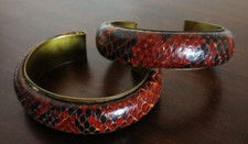 Snake skin bangle usato  Santa Teresa Gallura