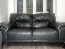 Usado, sofá de 2 lugares preloved em couro preto comprar usado  Enviando para Brazil