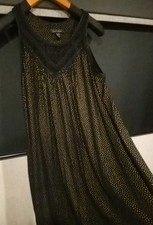 Camisola de renda Midnight By Carole Hochman design estrela preta e dourada tamanho P comprar usado  Enviando para Brazil