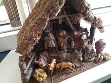 Krippe weihnachtskrippe holz gebraucht kaufen  Dortmund