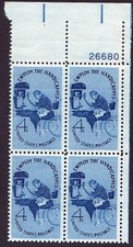 Usado, Scott #1155 Employ the Handicapped Plate bloco de 4 selos - MNH P#26680 comprar usado  Enviando para Brazil
