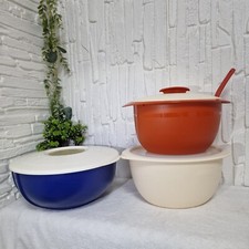 Usado, Conjunto de Tigela Tupperware Vintage + Colher NOS + 5L Ultra Tigela com Tampa Encontrado Raro comprar usado  Enviando para Brazil