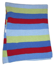 Cobertor de bebê Carters Child of Mine listra verde vermelho azul chenille segurança Lovey comprar usado  Enviando para Brazil