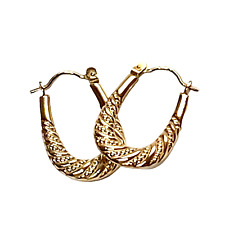 Gold hoop earrings for sale  BIRMINGHAM