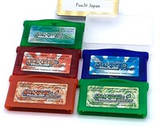 Usado, Lote 5 Pokemon esmeralda folha vermelha verde rubi safira Gameboy Advance GBA testado comprar usado  Enviando para Brazil