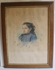 Ancien tableau pastel d'occasion  Briare