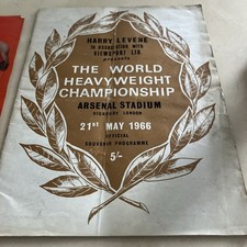 Boxing programme for sale  BEDLINGTON