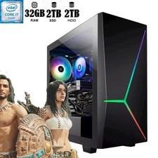 Computador ARGB Gaming Desktop i7 PC 32GB RAM 2TB SSD Windows11Pro construção personalizada comprar usado  Enviando para Brazil