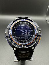Relógio Casio masculino termômetro bússola quartzo resina preta 47,5 mm SGW100-2B comprar usado  Enviando para Brazil