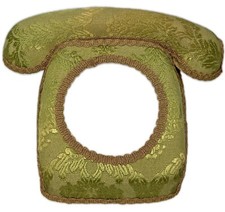 Capa de telefone verde tecido coberto retrô decoração cômoda estatueta comprar usado  Enviando para Brazil