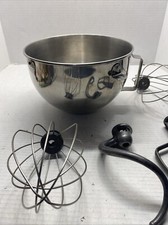 Usado, KitchenAid tigela misturadora de aço inoxidável 5 qt com gancho e batedor extras comprar usado  Enviando para Brazil