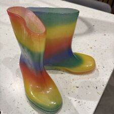 Rainbow wellies children for sale  RINGWOOD