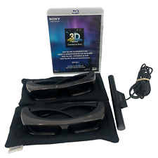 Óculos Sony 3D x2, transmissor de sincronização 3D, DVD Bravia 3D World Experience comprar usado  Enviando para Brazil