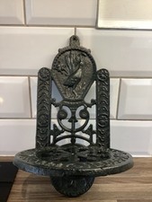 Arandela de ferro fundido vintage suporte de parede suporte ornamentado recurso interno/externo comprar usado  Enviando para Brazil